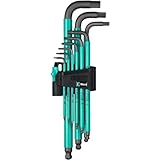 Wera 950 SPKL/9 SM N Hex Key Set with Two-Component Storage Clip, 9-Pieces