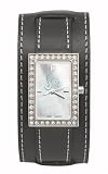 Michigan State Spartans Women's Black Leather Starlette Watch