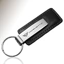Corvette C5 Black Leather Key Chain