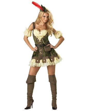In Character Costumes, LLC Women's Racy Robin Hood Costume