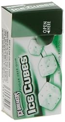 Ice Breakers Ice Cubes Sugar Free Gum, Spearmint, 10-Piece Boxes (Pack of 16)