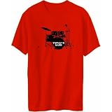 Tupac's Band Male Names Mens T-Shirt (Red, Sizes X-Small - XXX-Large)
