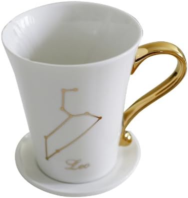 horoscope mug set with matching saucer (Lid) 180 (Leo)