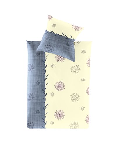 Irisette 8036_20 Lana Feinbiber Bettw&auml;sche 155 x 220 cm,  bleu