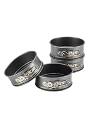 Kitchen: Cake Boss Novelty Nonstick Bakeware 4-Piece Springform Pan Set, Mini, Gray - Meyer