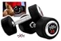 XMark Fitness XM-3303-35-P Pair of 35 lb. Rubber Round Dumbbells