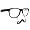 Black Frame Clear Lenses