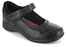 Princess Stardust "Mandelina" Girls School Shoes With Flashing Lights - Black
