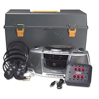 Amplivox Personal Six-Station Listening Center, Gray