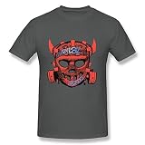 PASSIONC Men's English Virtual Band Gorillaz T-shirt DeepHeather S