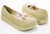 41KStjUSlNL. SL160  Volatile Babydoll Pink Natural Suede Leather T Strap Wedge