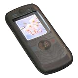 Motorola L6 SLIM Black Silicone Case - Includes TWO Bonus Personal Charm Straps!