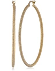 14k Yellow Gold Italian Fancy Laser Cut 40 mm Hoop Earrings