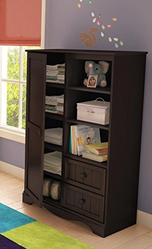 South Shore Armoire with Drawers Espresso