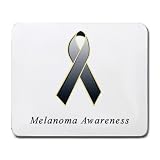 Melanoma Awareness Ribbon Mouse Pad