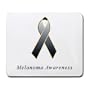Melanoma Awareness Ribbon Mouse Pad