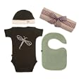 Midori Bamboo 3 Piece Organic Basic Gift Set, Espresso