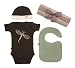 Midori 3 Piece Organic Basic Gift Set, Espresso