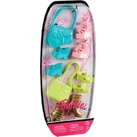 Mattell Barbie Fashion Fever L9778 Shoes And Accessories Set 4