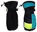 N'Ice Caps Unisex Adults Solid And Colorblocked Puffy Waterproof Ski Mittens