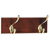 show 2-Hook Wooden Wall Coat Rack Material - Dark Mahogany
