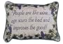People Are Like Wine Decorative Tapestry Toss Pillow Made in the USA Set of Two