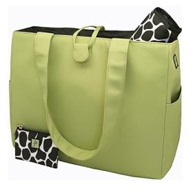 Jp Lizzy Giraffe Tote Set, Green