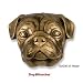 Dog Door Knocker - Pug-Bronze