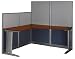 Bush Furniture Office, An Hour L Workstation, Hansen Cherry Melamine