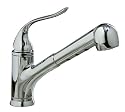 KOHLER K-15160-CP Coralais Single Control Pullout Spray Kitchen Sink Faucet, Polished Chrome