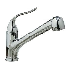 KOHLER K-15160-CP Coralais Single-Control Pullout Spray Kitchen Sink Faucet, Polished Chrome