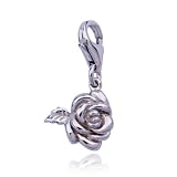 Sterling Silver Rose Charm