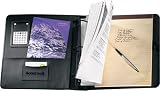 Andrew Philips Leather Goods 2in. 3-Ring Binder with Pneumatic Calculator