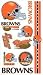 Set of 6 Sheets of Cleveland Browns Temporary Tattoos