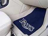 Tampa Bay Rays Printed Carpet Car Mat 2 Piece Set