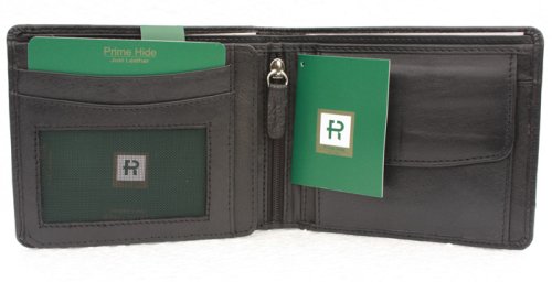 High quality Black nappa leather wallet from Prime Hide - gift boxed