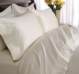  : 1000tc Queen Size Ivory Egyptian Cotton Sheet Set