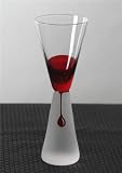 Set Of Four CRIMSON Romanian / European 24% Crystal BLOOD RED SHOT GLASS Barware LIQUOR