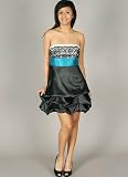 Strapless Lace Bodice Pick-Up Formal for Bridesmaid Formal Prom