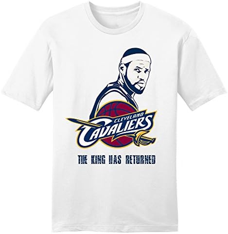 Lebron James The King Has Return Cleveland Cavaliers logo whit t shirt