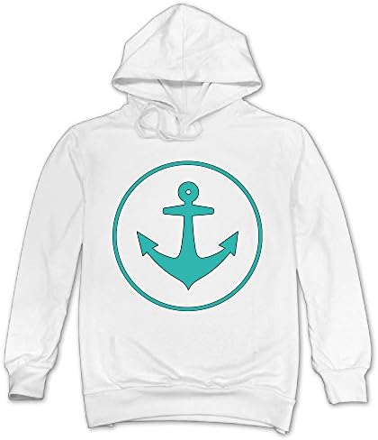 Huma Men's Anchor Symbol Autumn Jacket M White