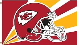 Kansas City Chiefs 3 Ft. x 5 Ft. flag w/grommetts - NFL
