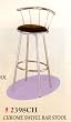 BEAUTIFUL SET OF 2 SWIVEL BAR STOOLS IN CHROME FINISH