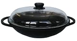 Berndes Classic Black 32cm Wok with Glass Lid from ICTC