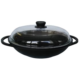 Berndes Classic Black 32cm Wok with Glass Lid