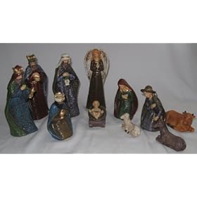 Eleven Piece Nativity Set New in Box