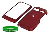 Red Rubberized Hard Case for LG Vu Plus Phone, AT&T