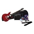 Silvertone Rockit 21 Guitar Package, Wine Red
