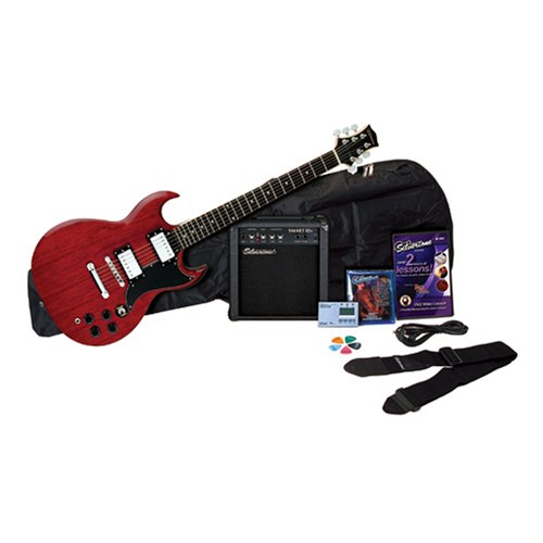 Silvertone Rockit 21 Guitar Package, Wine Red