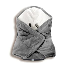 Baby Boum Super Soft 2.3 Tog Polstar Car Seat and Pram Blanket (Pingu Grey)